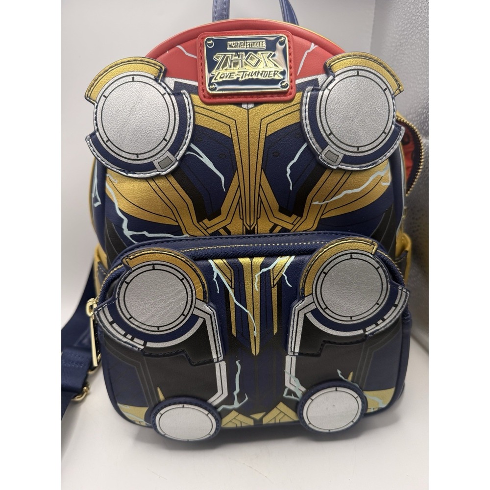 Loungefly Disney Marvel Thor Love & Thunder Cosplay Mini Backpack Glow in Dark